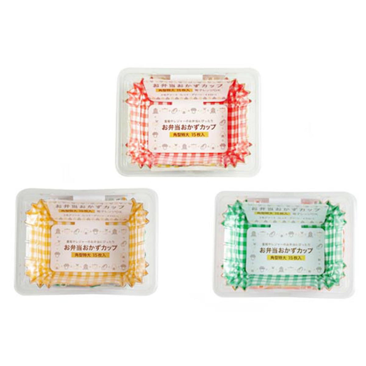 お弁当おかずカップ 角型特大15枚入 083271