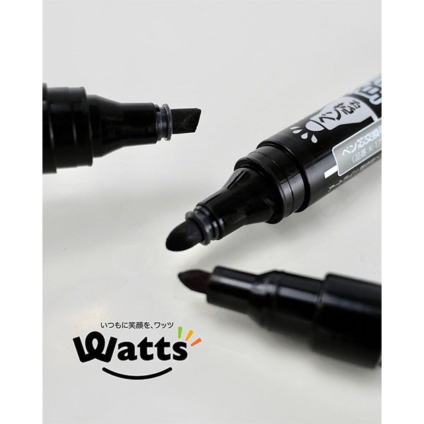 油性ペン サインペン シャチハタ ペン先乾かない油性マーカー中字黒 083550