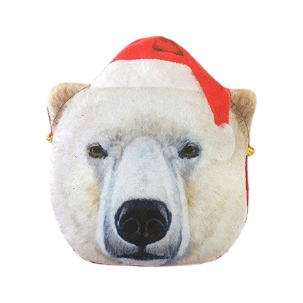 【在庫限り】しろくまフェイスポーチ 086703