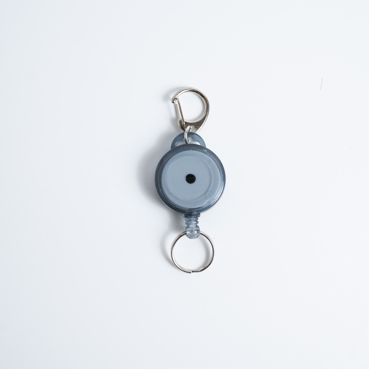 プルリールキーホルダー チェック ブラック 086834