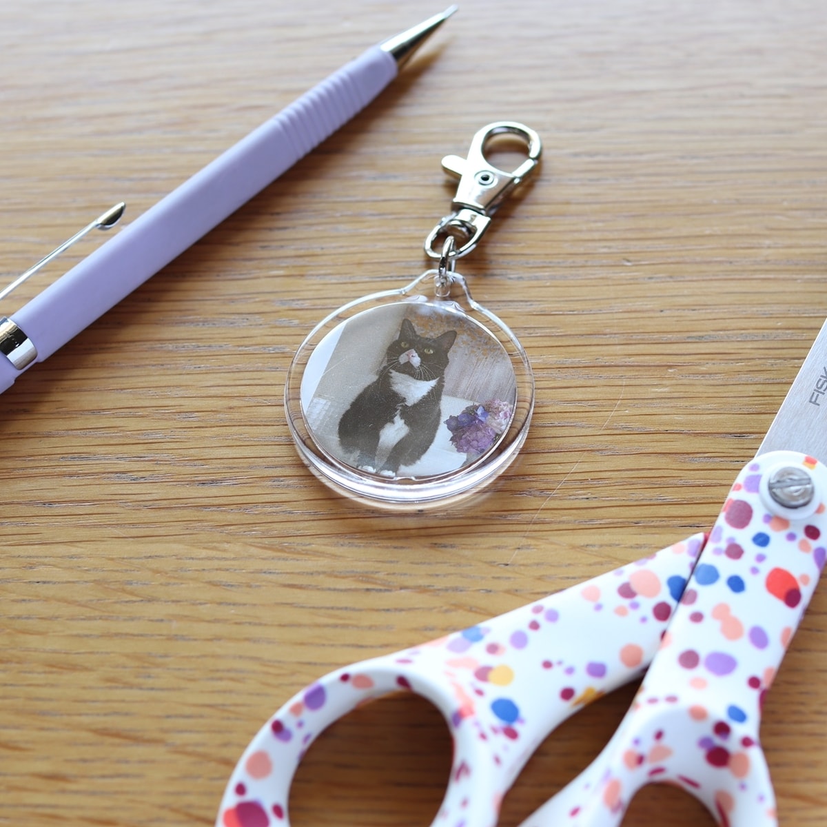 フォトキーホルダー/ラウンド 088282