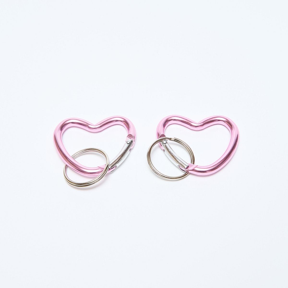 カラビナキーホルダーハート形S 2P 088458