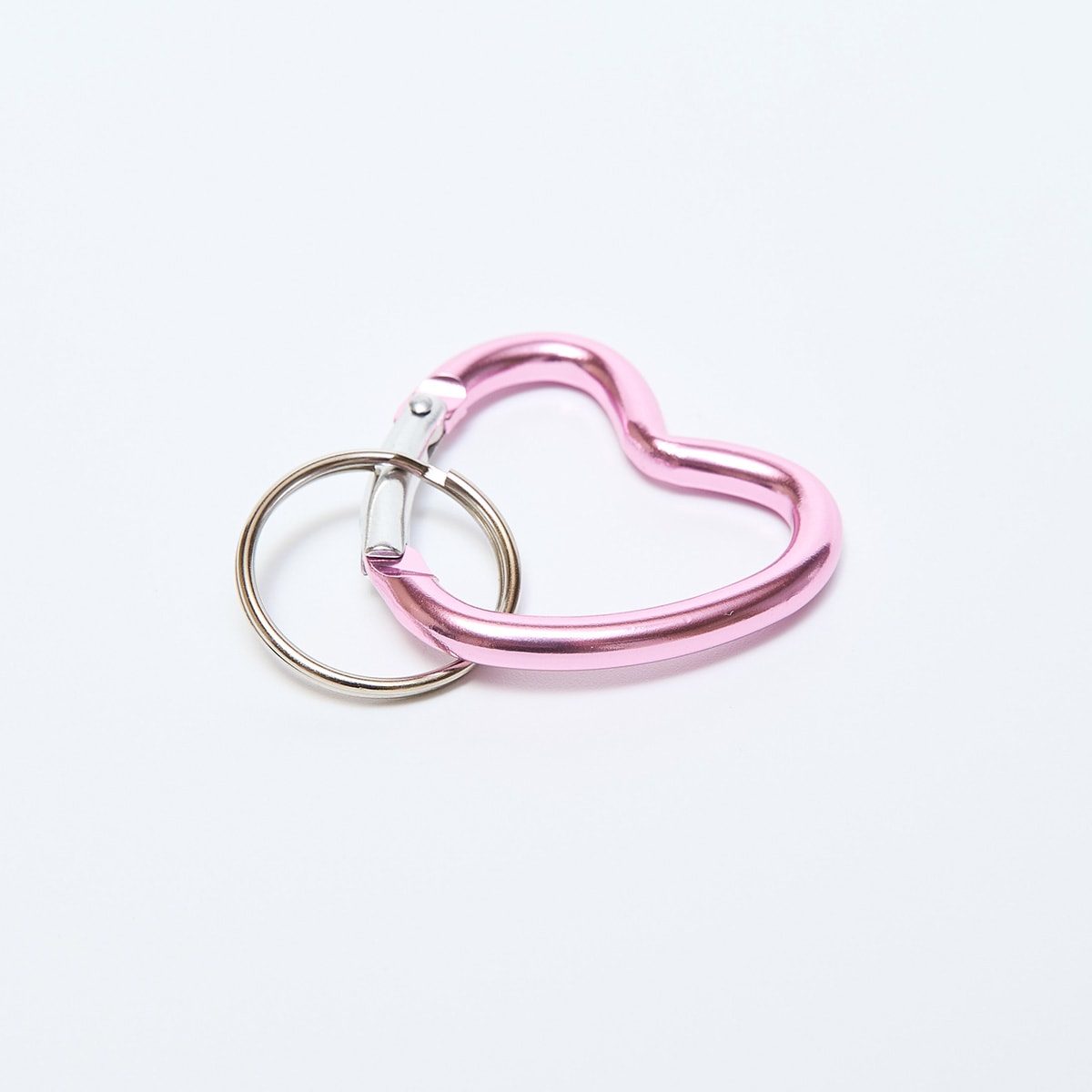 カラビナキーホルダーハート形S 2P 088458