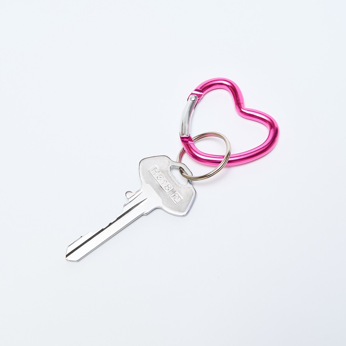 カラビナキーホルダーハート形S 2P 088458