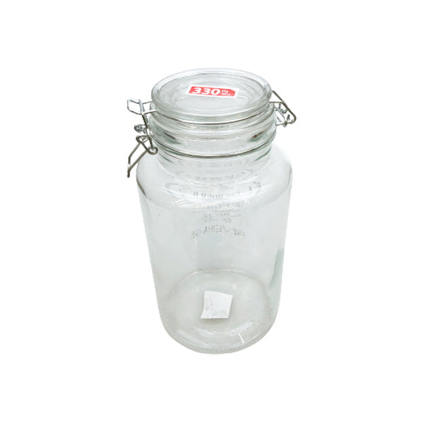 ガラス瓶 キャニスター 食品保存容器 保存ボトル ガラス密閉ボトル 2L 090682