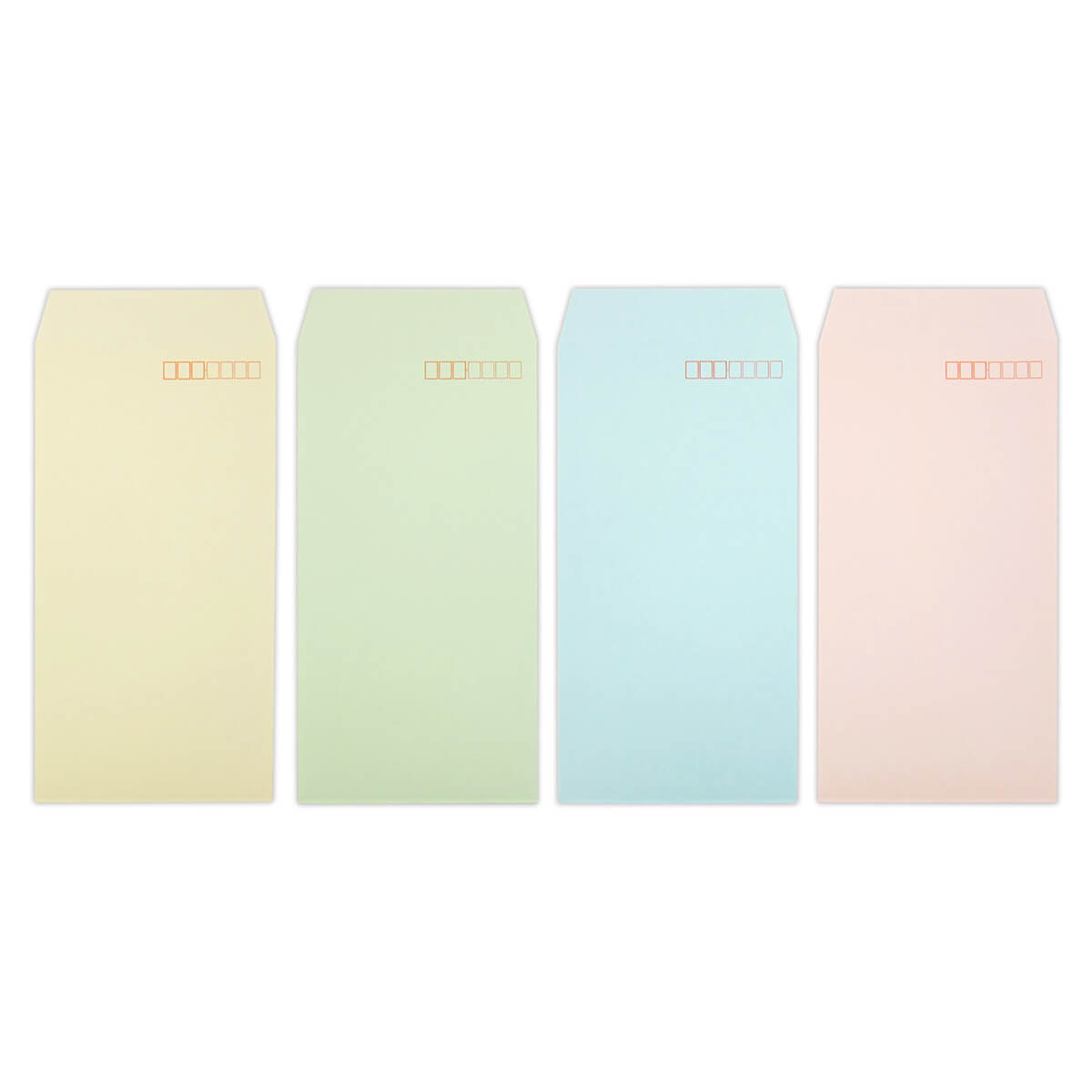 カラー封筒 長形3号 13枚 092720