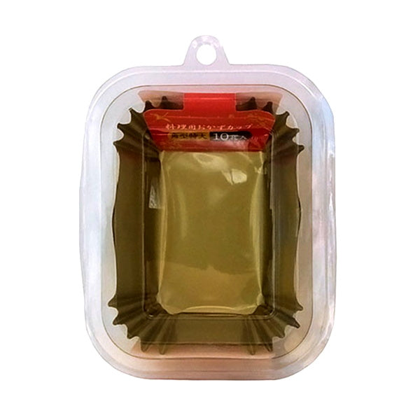 おかずカップ角型特大金色10枚 096047