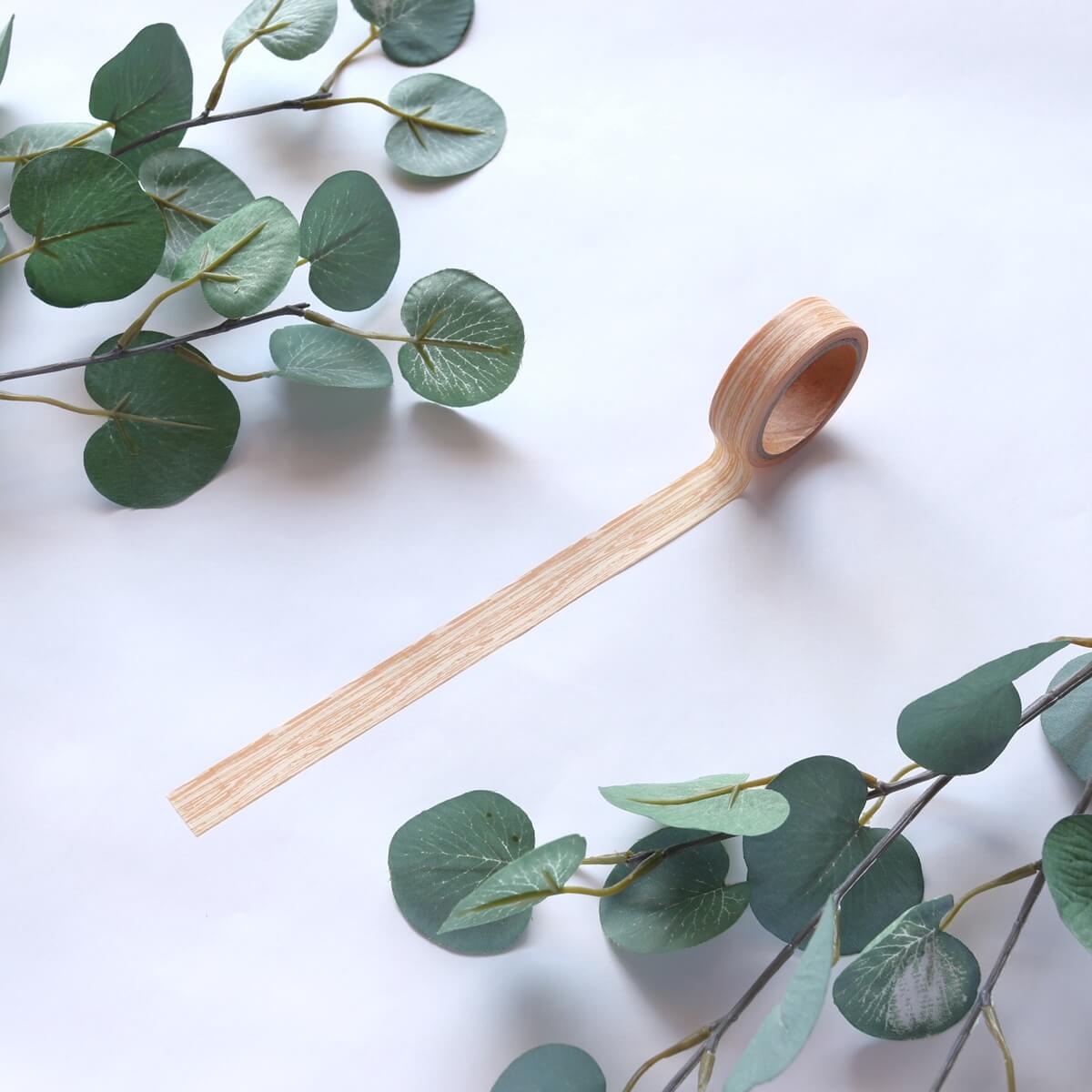 マステ マスキングテープ 木目 6m 096145