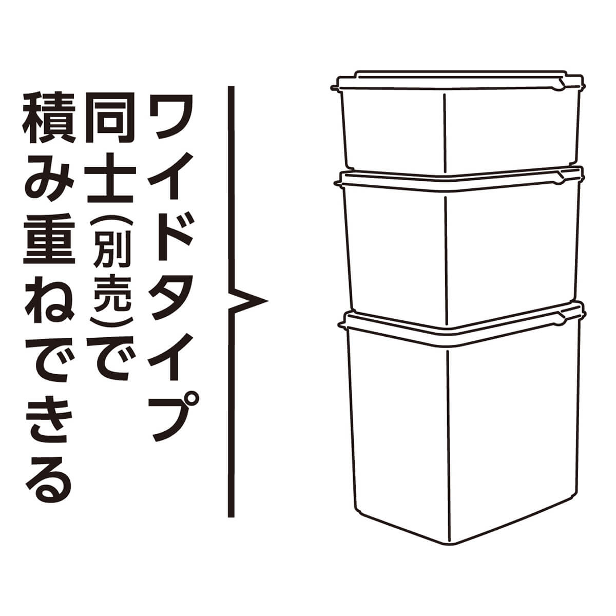 食品保存容器 フードストッカー ストック容器 ロックパック ワイドM 1700ml 097593