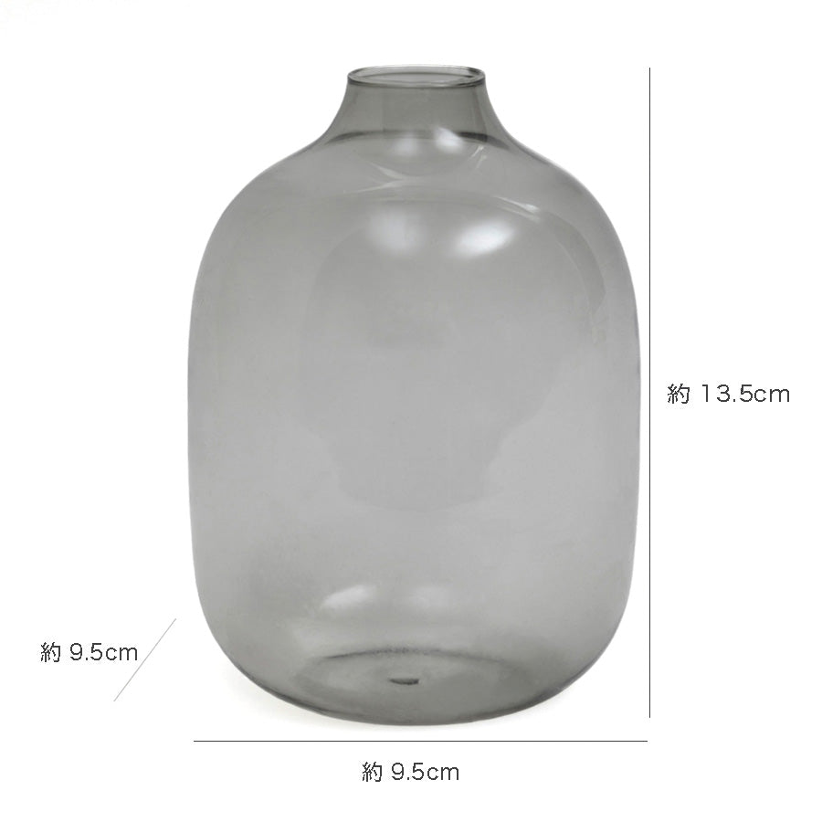 花瓶 花びん 花器 Tokinone PB. フラワーベース円形 グレー φ9.5×H13.5cm 046868