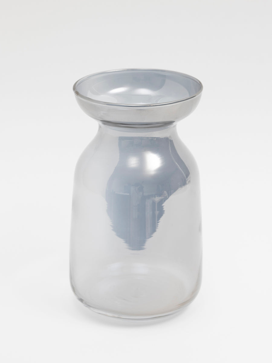 【OUTLET】花瓶 フラワーベース ガラス瓶 ガラスベース Tokinone PB.オーロラフラワーベース グレー 15x8.5cm フラワーアレンジ 小瓶 中瓶 046864