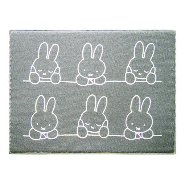 水切りマット 吸水水切りマット ほおづえミッフィー 30×40cm DickBruna 水切りマット 大人ミッフィー モノトーンミッフィー 201311