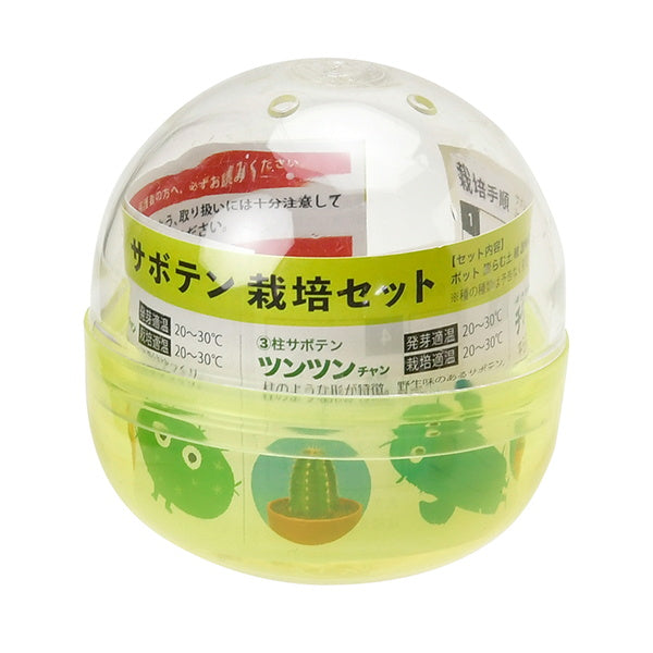 サボテン栽培キット 聖新陶芸GD921育てるカプセル/サボテン 207045