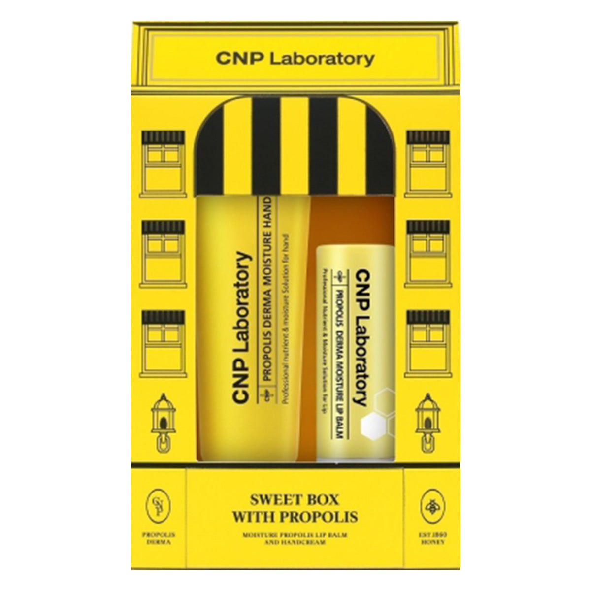 【OUTLET】CNP (チャアンドパク) Laboratory プロポリス ダーマ モイスチャー リップバーム&ハンドクリームセット 216165