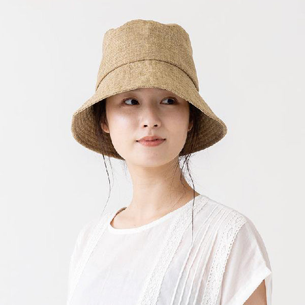 【OUTLET】バケットハット 帽子 ぼうし レディース 99%UVカット夏用ポリジュートバケットハット 217188