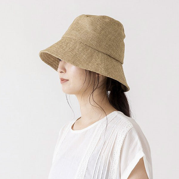 【OUTLET】バケットハット 帽子 ぼうし レディース 99%UVカット夏用ポリジュートバケットハット 217188