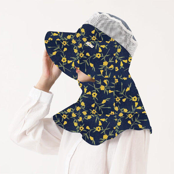 【OUTLET】帽子 ハット 夏用 UVカット 花柄 ガーデンハット 217294
