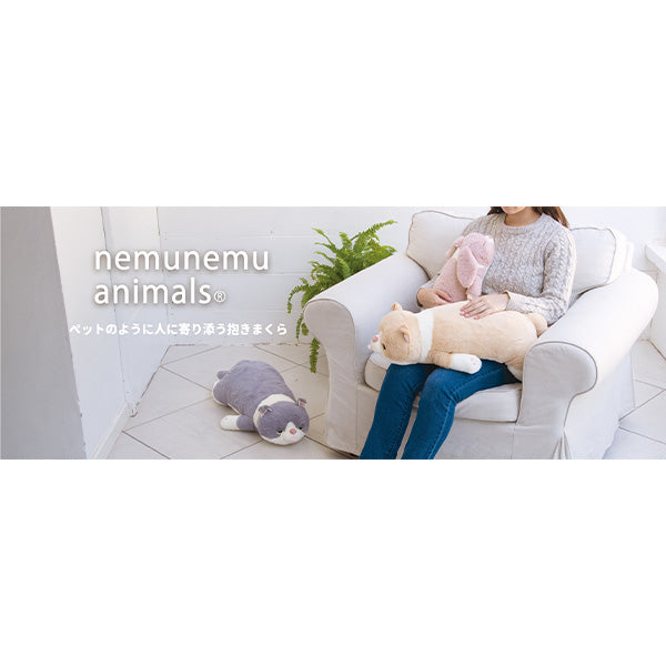 抱き枕 りぶはあと プレミアムねむねむアニマルズ 抱きまくら Mサイズ まる 洗濯OK W50×D23×H13cm 217718