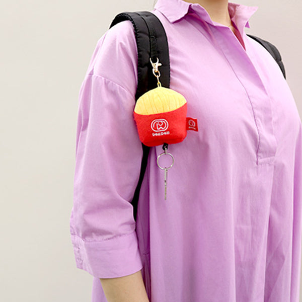 【OUTLET】キーホルダー リール付 キーリール チャーム ドムドムポテト 217941