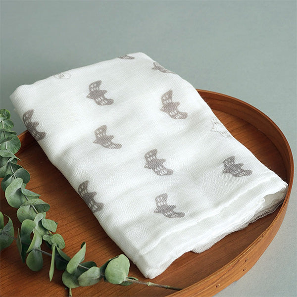 ダスター 台ふきん 大きめ ナチュラル ガーゼ布巾 ランチクロス キッチンクロス アクシス ガーゼ大判 カモメグレー 44×44cm 218133