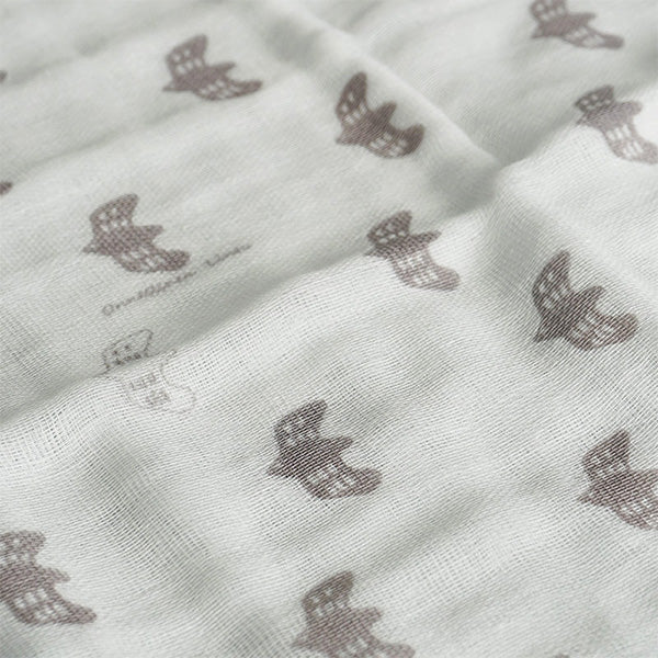 ダスター 台ふきん 大きめ ナチュラル ガーゼ布巾 ランチクロス キッチンクロス アクシス ガーゼ大判 カモメグレー 44×44cm 218133