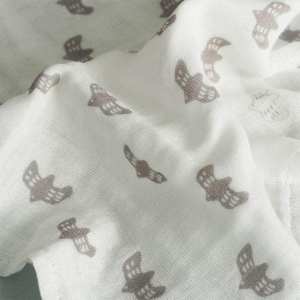 ダスター 台ふきん 大きめ ナチュラル ガーゼ布巾 ランチクロス キッチンクロス アクシス ガーゼ大判 カモメグレー 44×44cm 218133