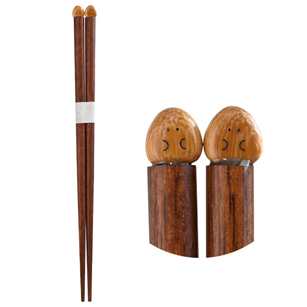 箸 お箸 おはし 天然木 おしゃれ ぎゅっとおにぎりさん 箸 焼きおにぎり 218201