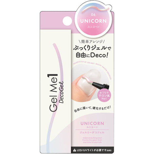 【在庫限り】ジェルネイルデコジェル 立体ジェル ジェルミーデコジェル 06 ユニコーン 8g 218672