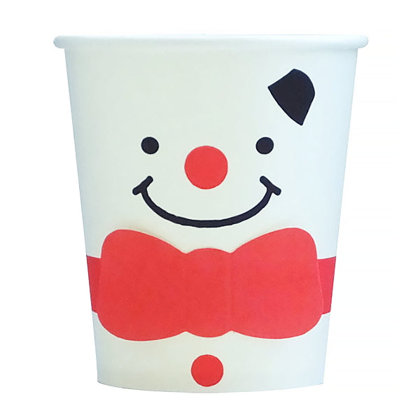 紙コップ 目玉付きペーパーカップメリークリスマス柄 300354