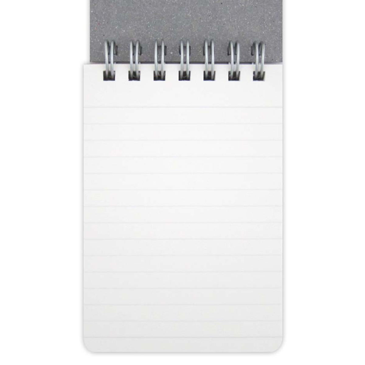 セミA7ツインリングメモ B罫 ネイビー 80枚 301211