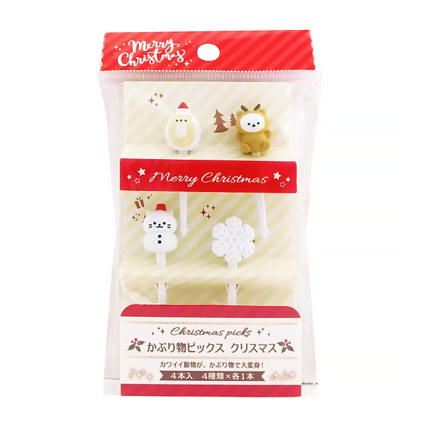 【在庫限り】かぶり物ピックスクリスマス4本 301831