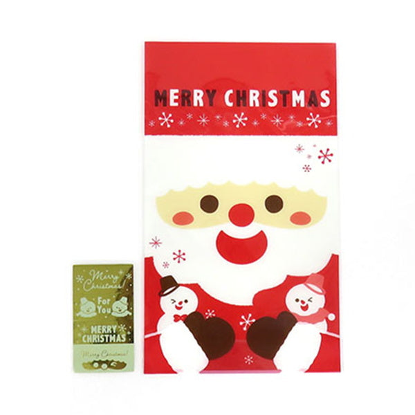 【OUTLET】ビニールBAG L 4P マチワクワクサンタ 301873