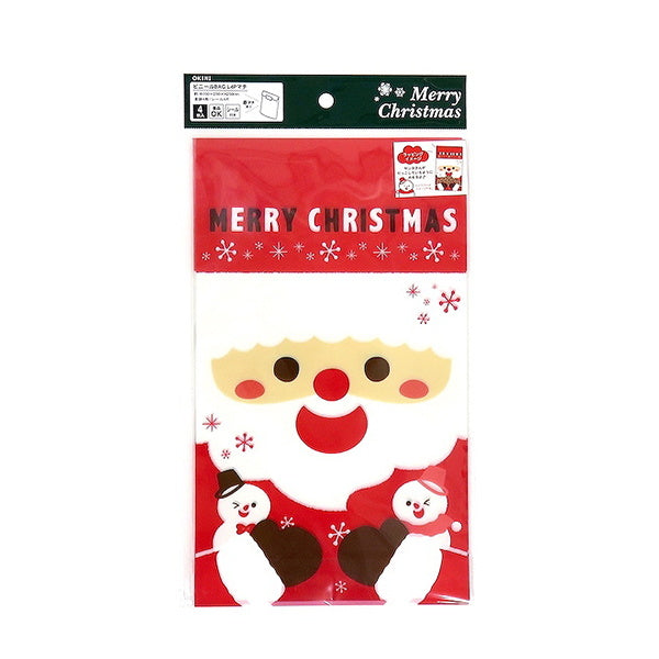 【OUTLET】ビニールBAG L 4P マチワクワクサンタ 301873