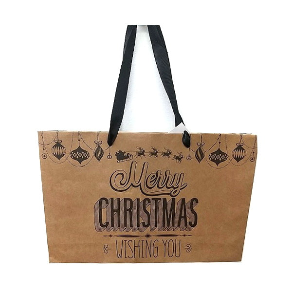 【OUTLET】X'masクラフト紙バッグWISHING YOU 301921