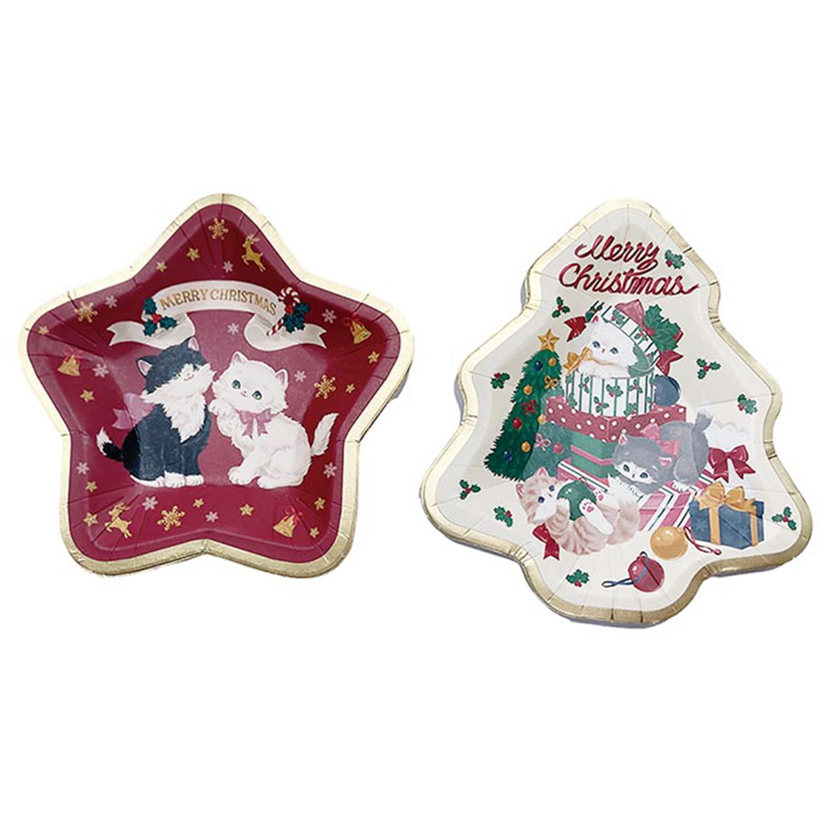 ダイカットプレート ミニ 6P ヴィンテージキャット 302319