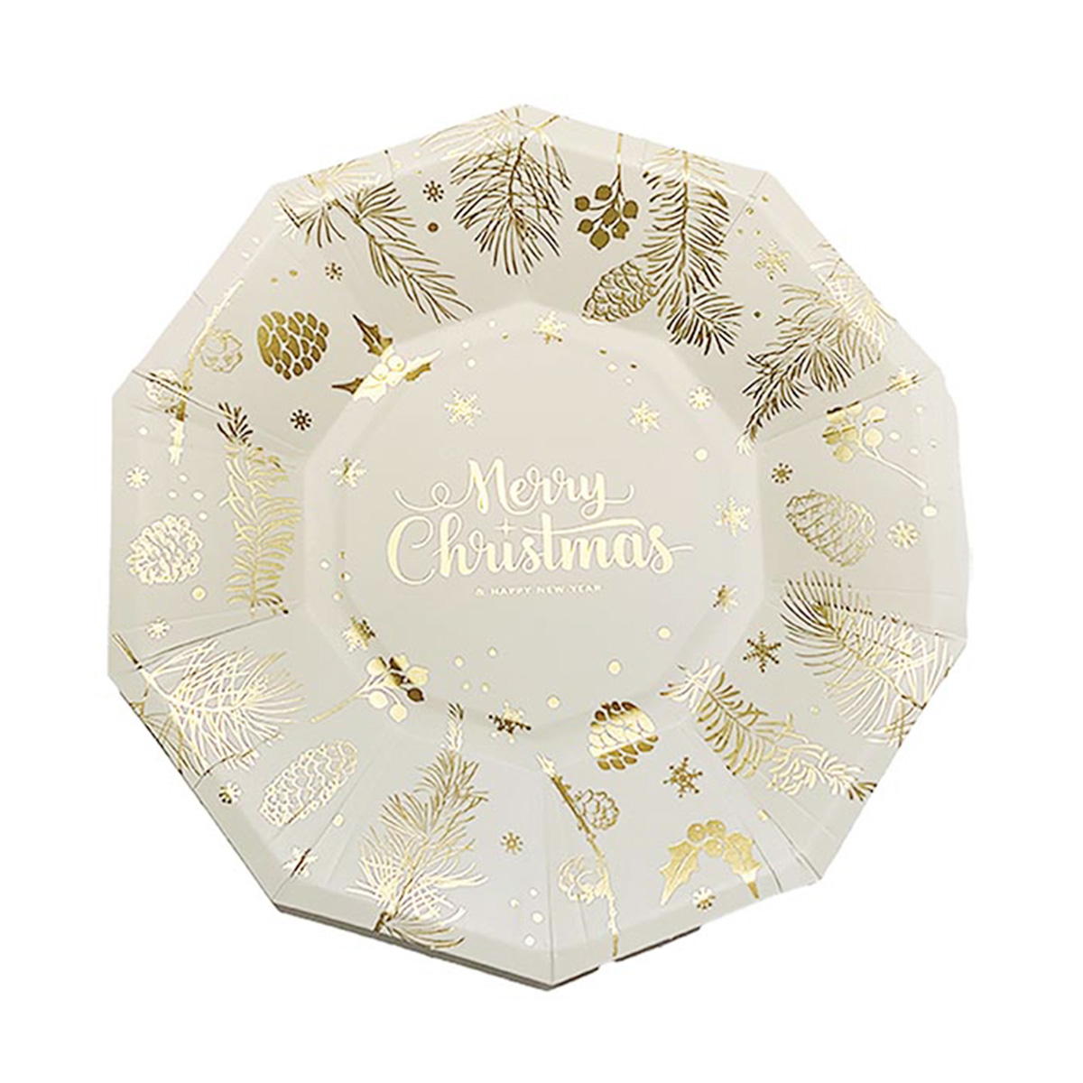 ダイカットプレート 4P ナチュラルクリスマス 302340