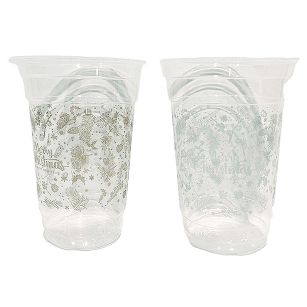 プラスチックカップ 380ml 5P ナチュラルクリスマス 302342
