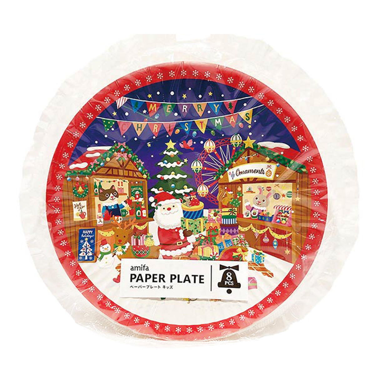 ペーパープレート 8P キッズ 302357