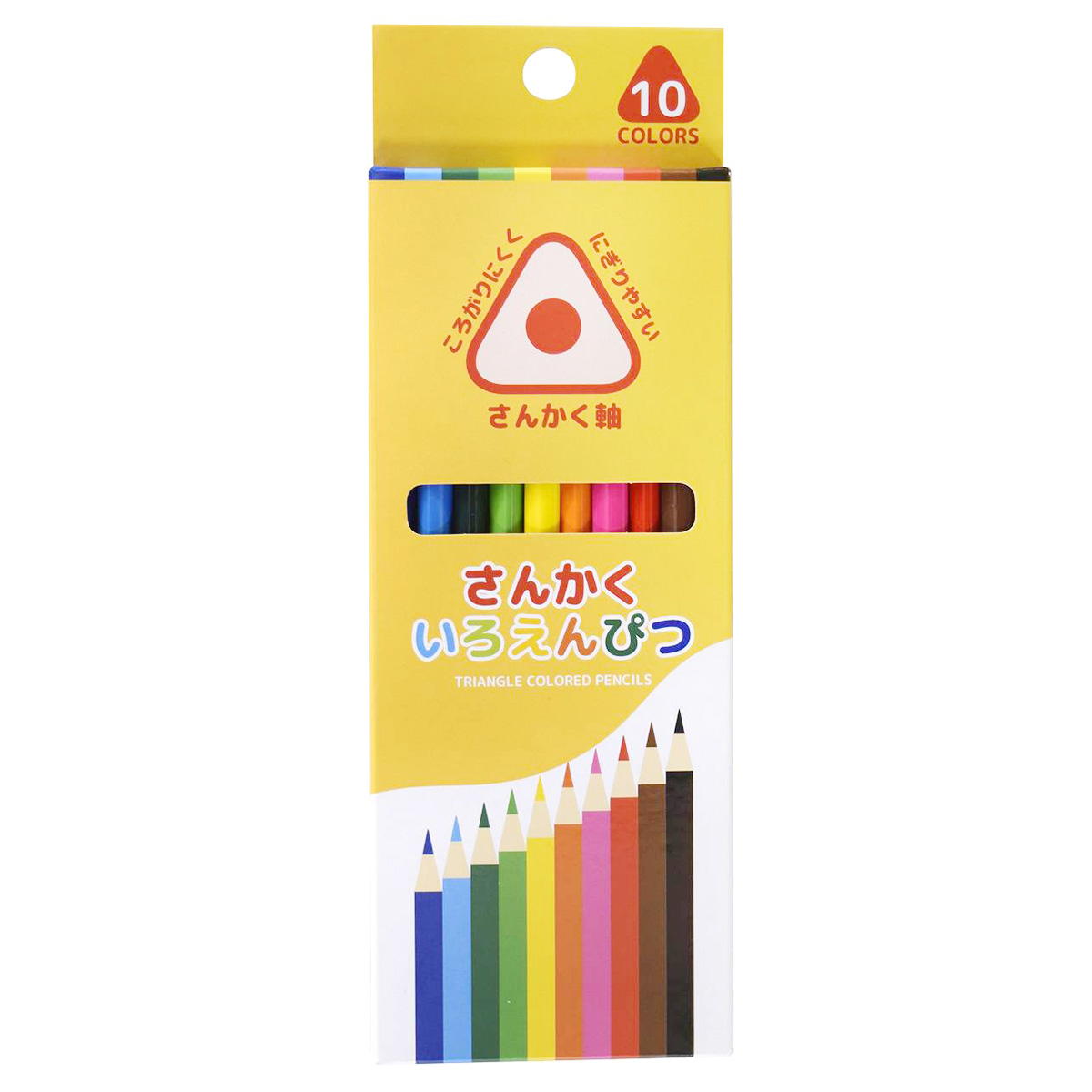 【在庫限り】三角色鉛筆 10色 302657