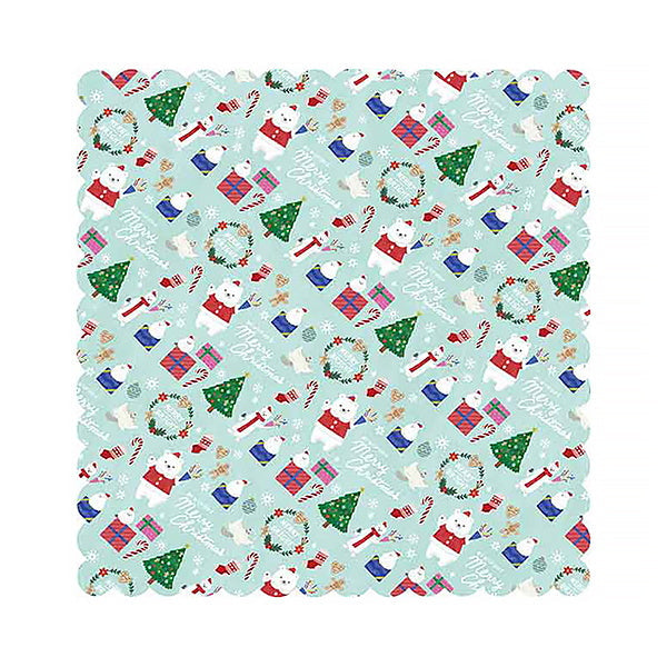 【OUTLET】パーティーペーパー 12P しろふわアニマル 303180