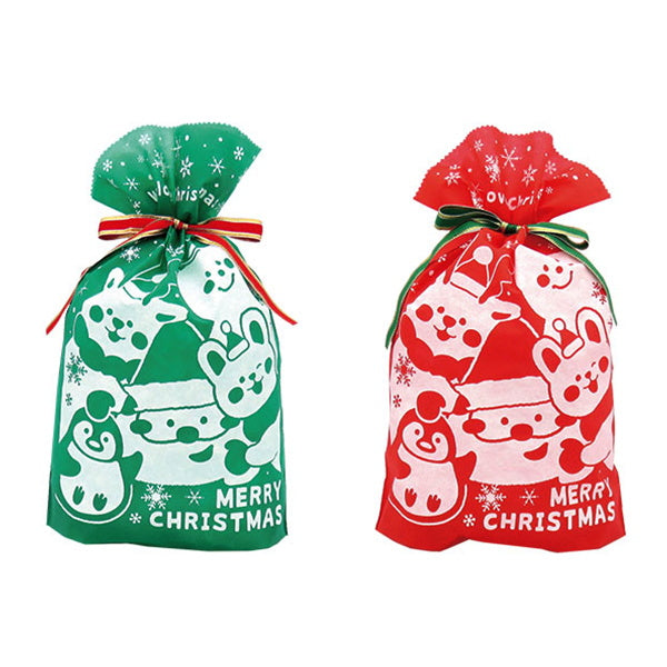 【OUTLET】巾着BAG L 不織布編みリボンみんな集合 303287