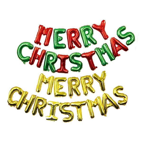 【在庫限り】アルミバルーンセットクリスマスロゴ 303322