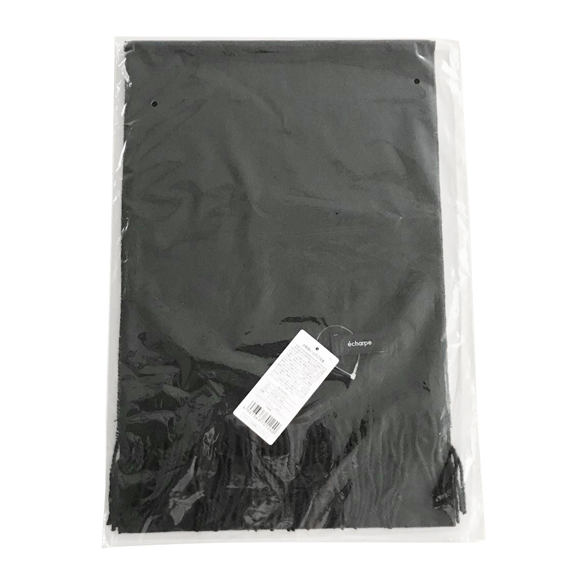 【OUTLET】マフラー 首巻き MUFFLER BLACK ブラック 30cm x 180cm 303678