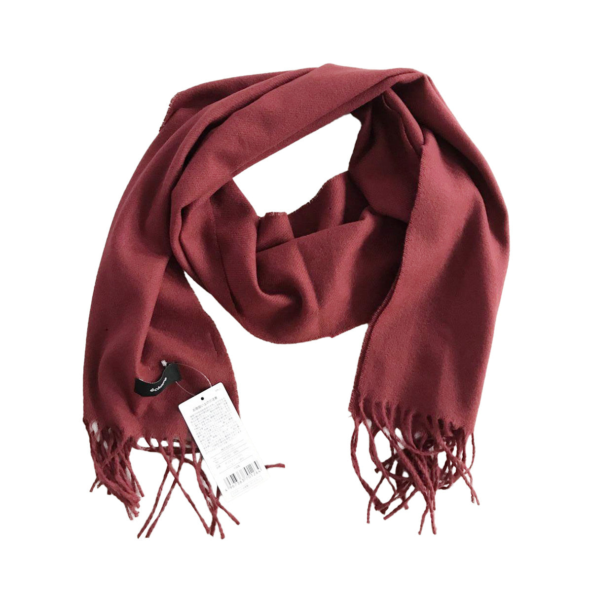 【OUTLET】マフラー 首巻き MUFFLER WINE ワイン 30cm x 180cm 303693