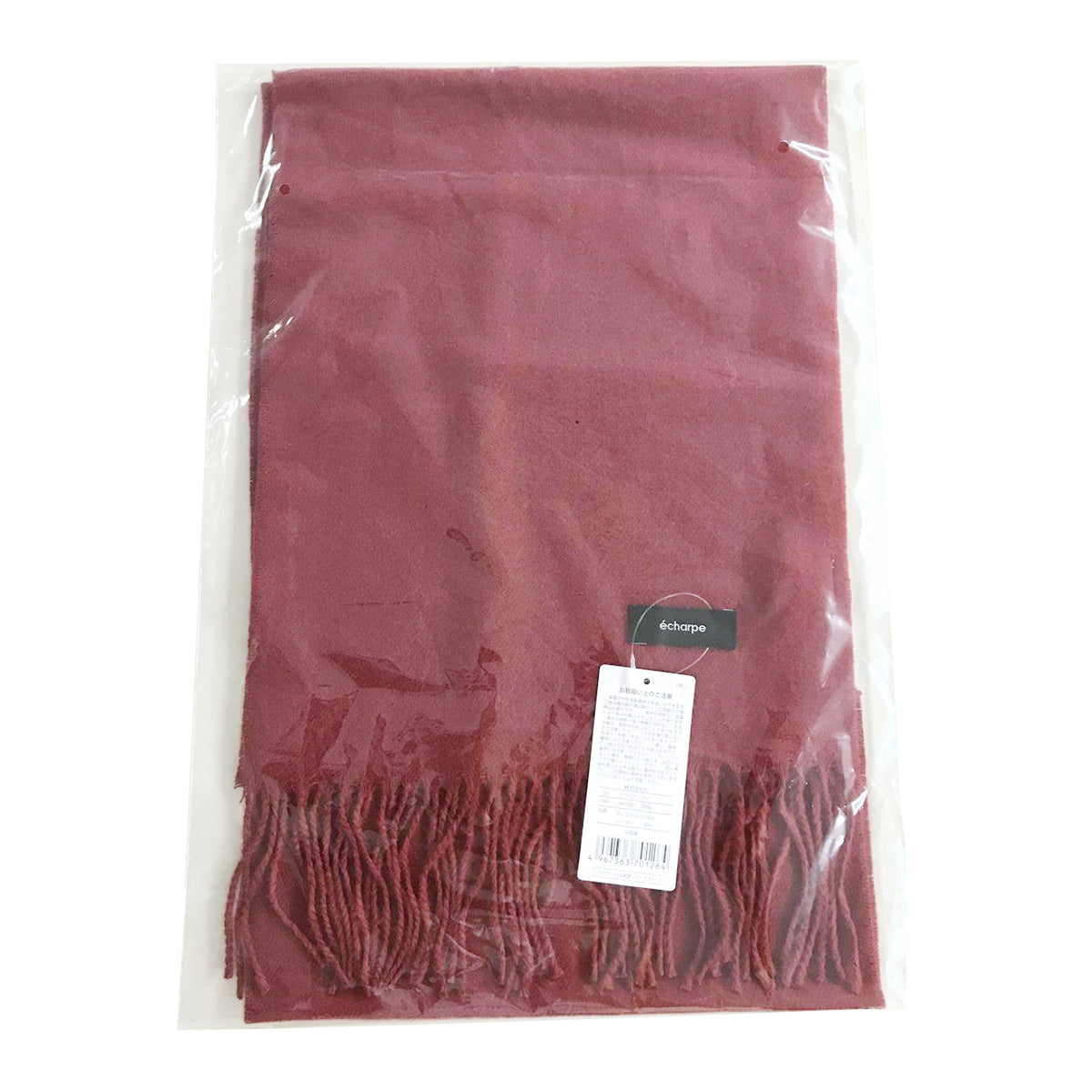 【OUTLET】マフラー 首巻き MUFFLER WINE ワイン 30cm x 180cm 303693