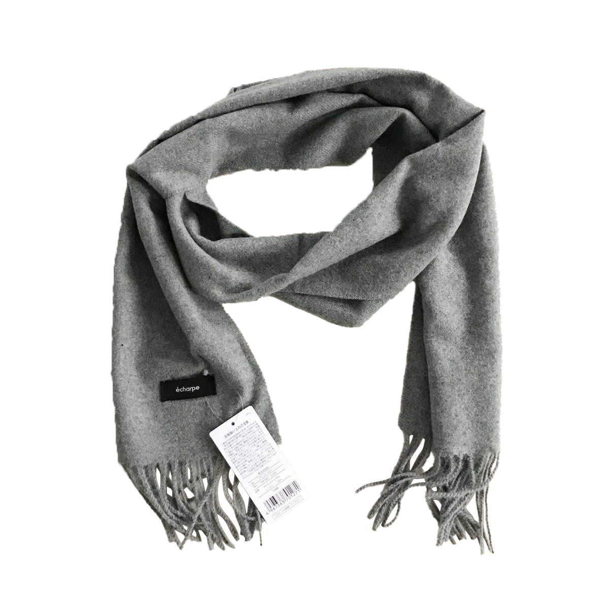 【OUTLET】マフラー 首巻き MUFFLER GREY グレー 30cm x 180cm 303694