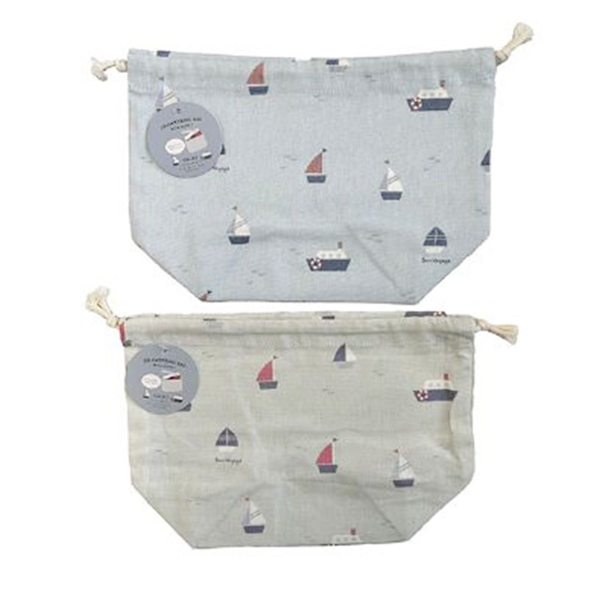 マチつき巾着袋 ヨット 303811