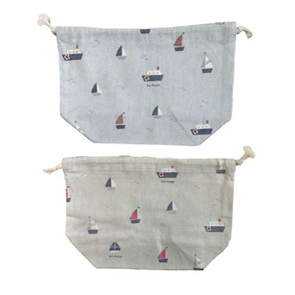 マチつき巾着袋 ヨット 303811