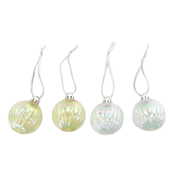 【OUTLET】クリアオーロラオーナメント 4cm 2P 303842