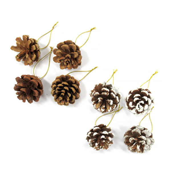 【OUTLET】パインコーン 3cm 4P クリスマス オーナメント 303859